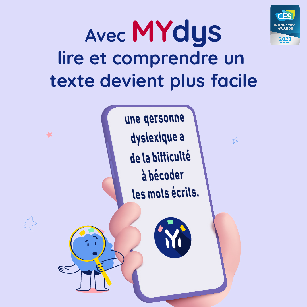 Image d'illustration application dyslexie MYdys