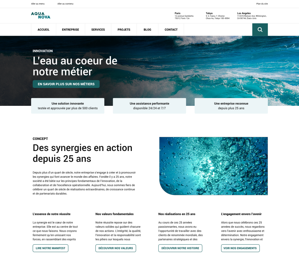 exemple site avec une meilleure accessibilité visuelle